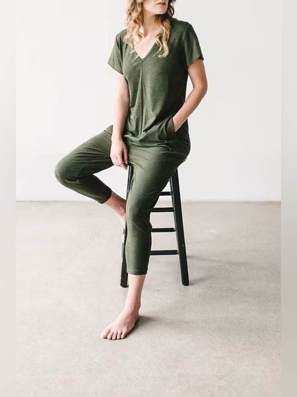 SMASH + TESS The Sunday Romper | Olive